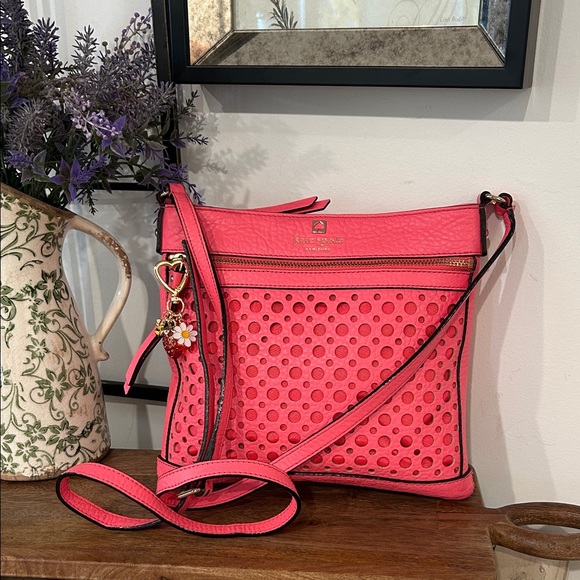 kate spade Handbags - kate spade Hot Pink Perforated Crossbody Bag